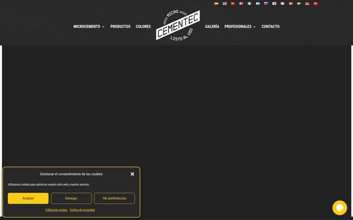 Screenshot of microcementec.com