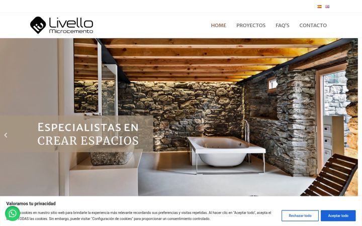 Screenshot of microcementolivello.com