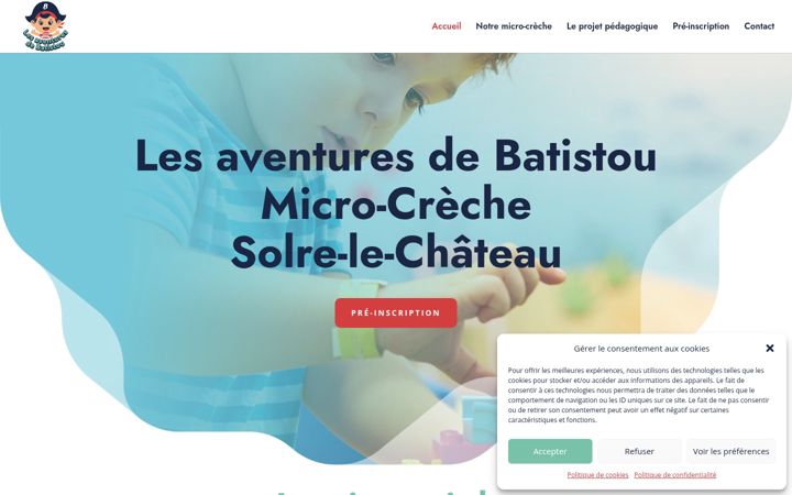 Screenshot of microcreche-solrelechateau.com