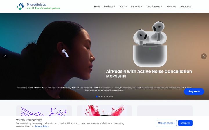Screenshot of microdigisys.com