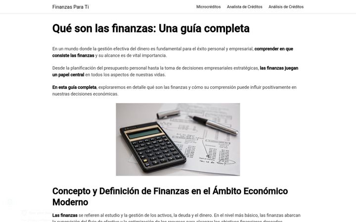 Screenshot of microfinanzasglobal.com