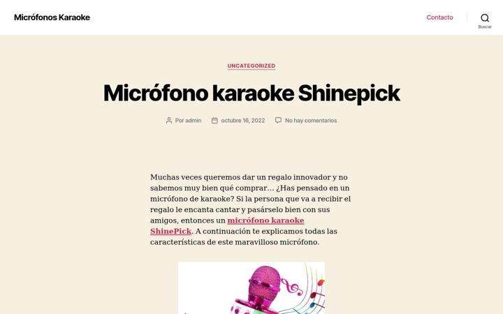 Screenshot of microfonoskaraoke.com