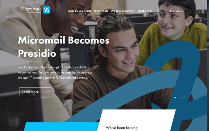Screenshot of micromail.com