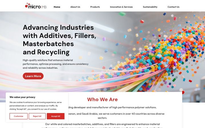 Screenshot of micromb.com