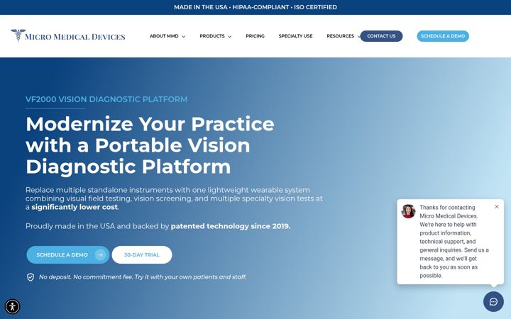 Screenshot of micromedinc.com