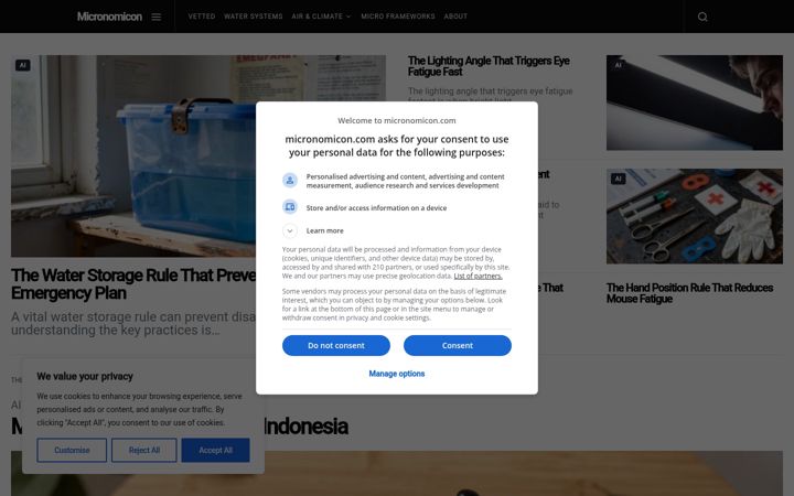 Screenshot of micronomicon.com