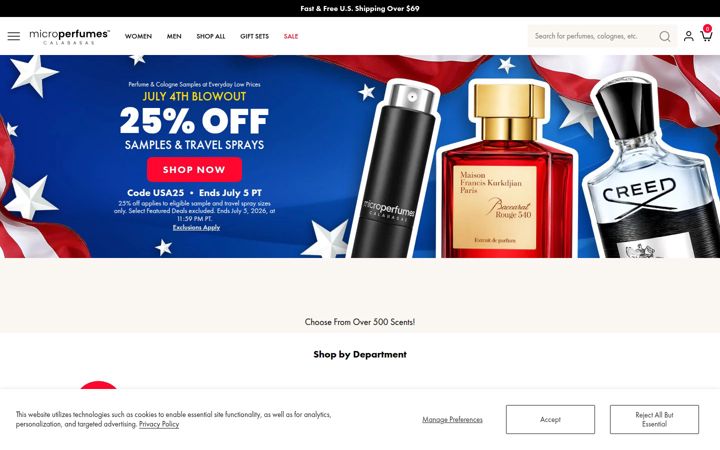 Screenshot of microperfumes.com