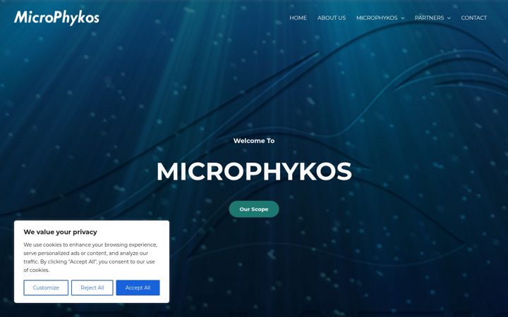 Screenshot of microphykos.com