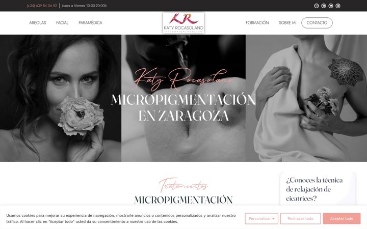 Screenshot of micropigmentacionrocasolano.com