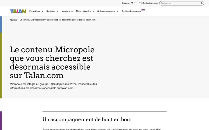 Screenshot of micropole.com