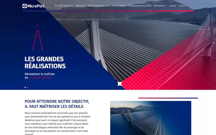 Screenshot von microport.fr