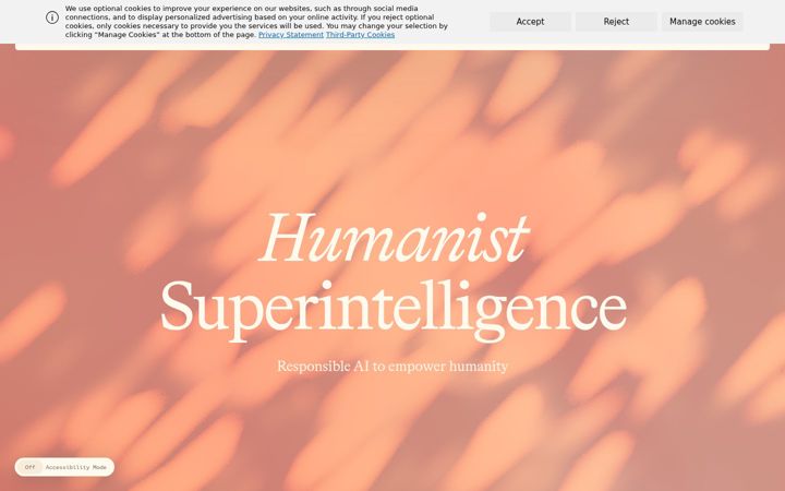 Screenshot of microsoft.ai