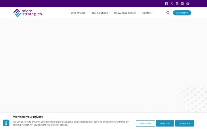 Screenshot of microstrat.com