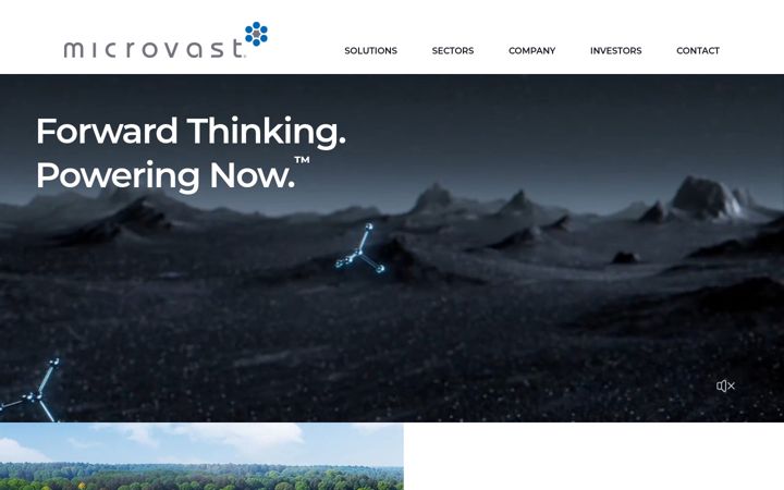 Screenshot of microvast.com