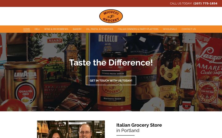 Screenshot of micuccigrocery.com