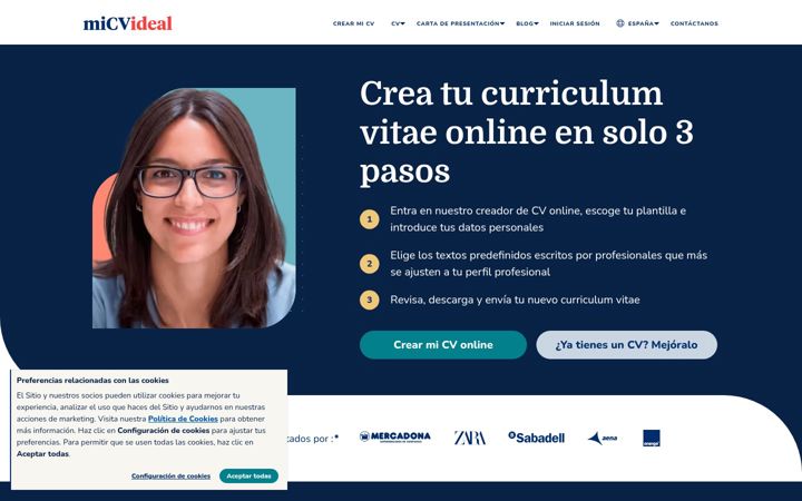 Screenshot of micvideal.es