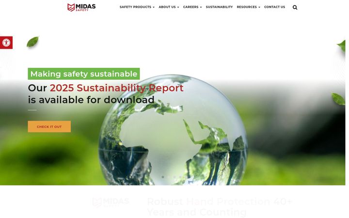 Screenshot of midassafety.com