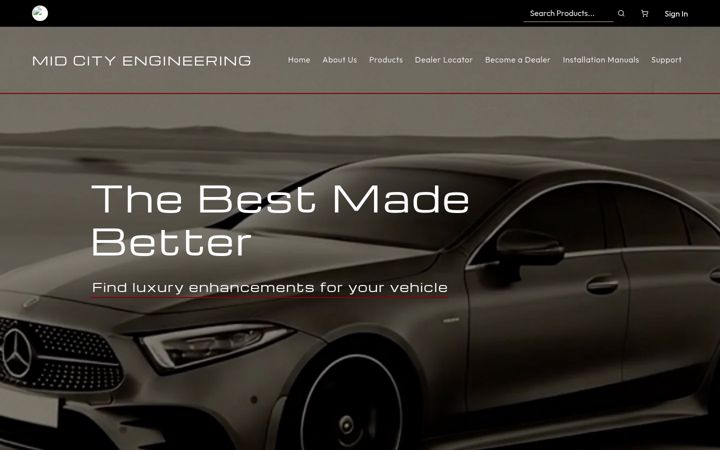 Screenshot of midcityengineering.com