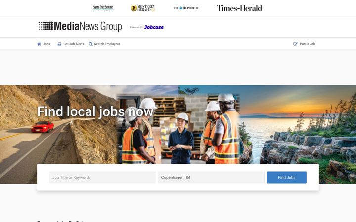 Screenshot of midcoastjobs.com