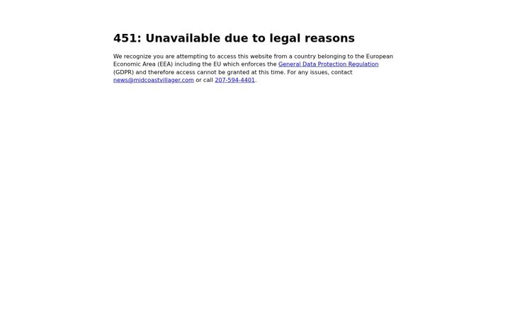Screenshot of midcoastvillager.com