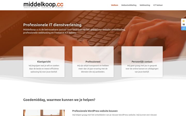 Screenshot of middelkoop.cc