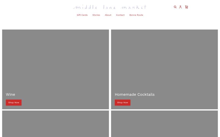 Screenshot of middlelanemarket.com