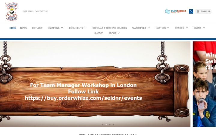 Screenshot of middlesexswimming.com