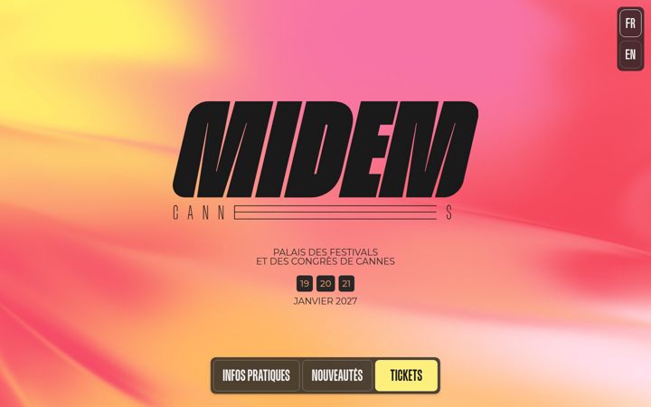 Screenshot of midem.com