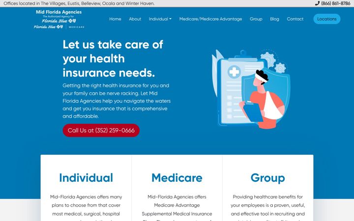 Screenshot of midfloridaagencies.com
