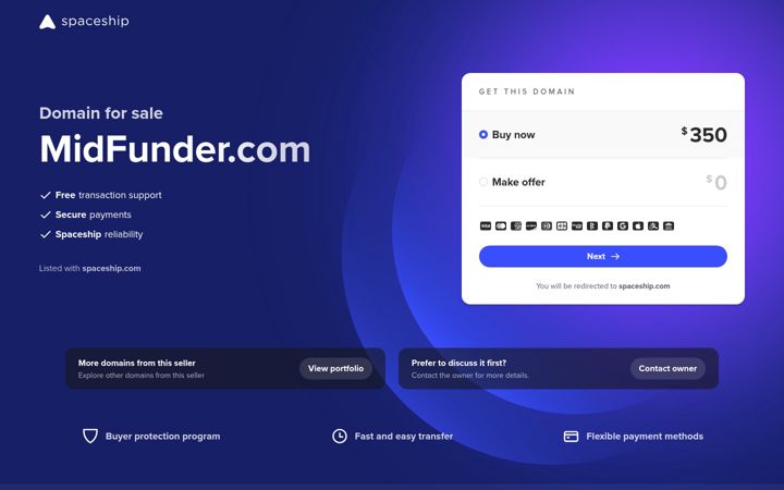 Screenshot of midfunder.com