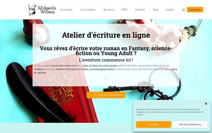 Screenshot of midgardswriters.com