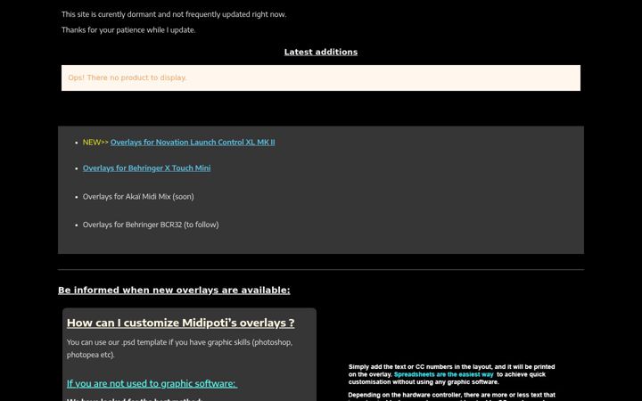 Screenshot of midipoti.com