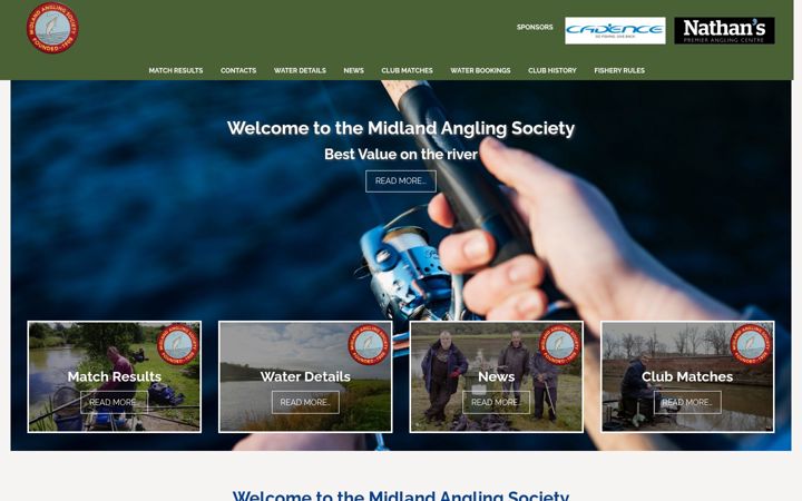 Screenshot of midlandanglingsociety.com