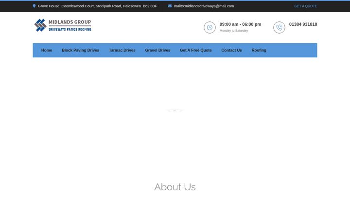 Screenshot of midlandsdriveways.com