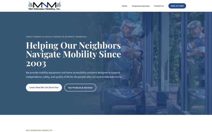Screenshot of midnebraskamobility.com