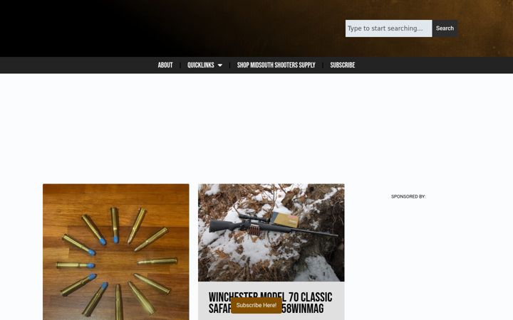 Screenshot of midsouthshotreport.com