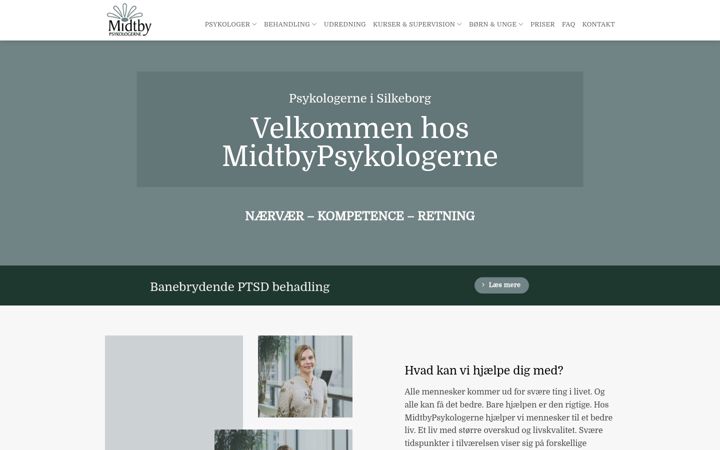 Screenshot of midtbypsykologerne.com