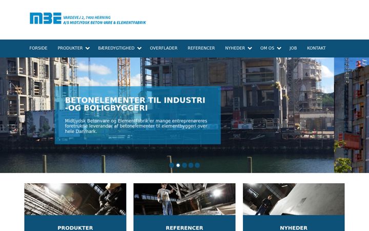 Screenshot of midtjydskbeton.dk