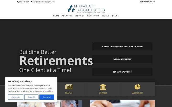Screenshot of midwestfinancialplan.com