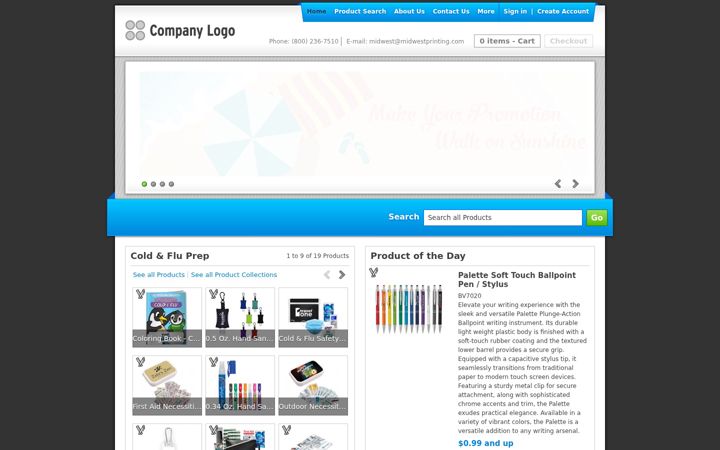 Screenshot of midwestprintingpromo.com