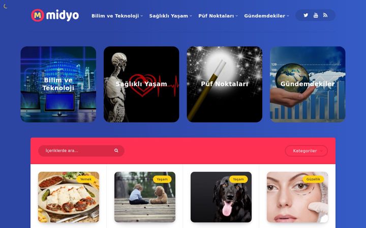 Ekrānuzņēmums no midyo.com