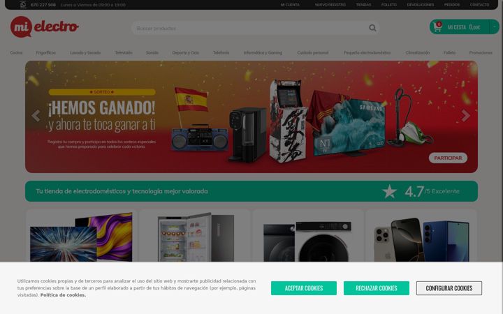 Screenshot of mielectro.es