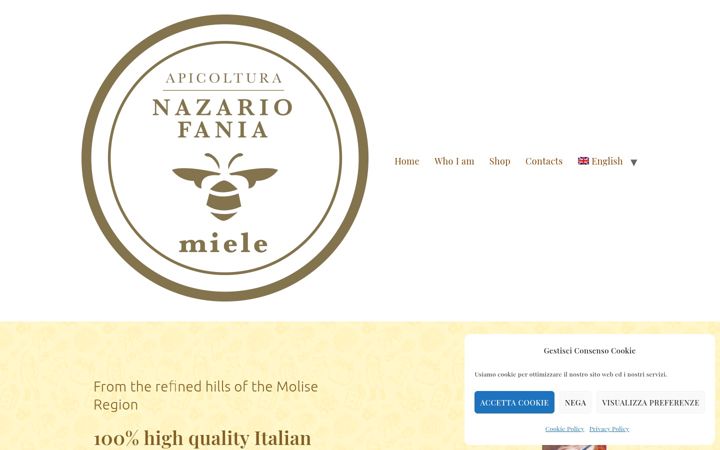 Screenshot of mieledelmolise.com