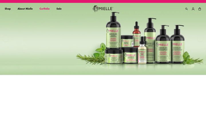 Screenshot of mielleorganics.com
