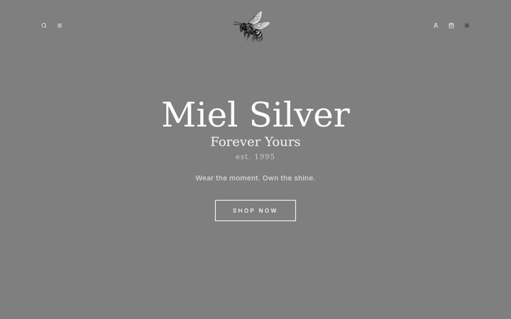 Screenshot of mielsilver.com