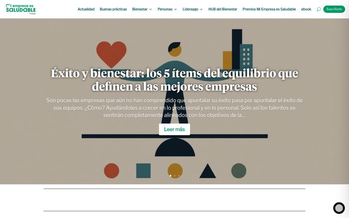 Screenshot of miempresaessaludable.com