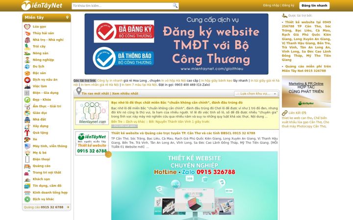 Screenshot of mientaynet.com