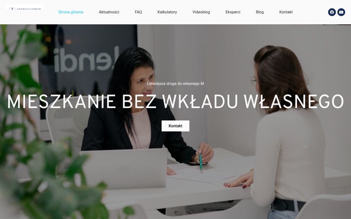 Screenshot di mieszkaniebezwkladuwlasnego.pl