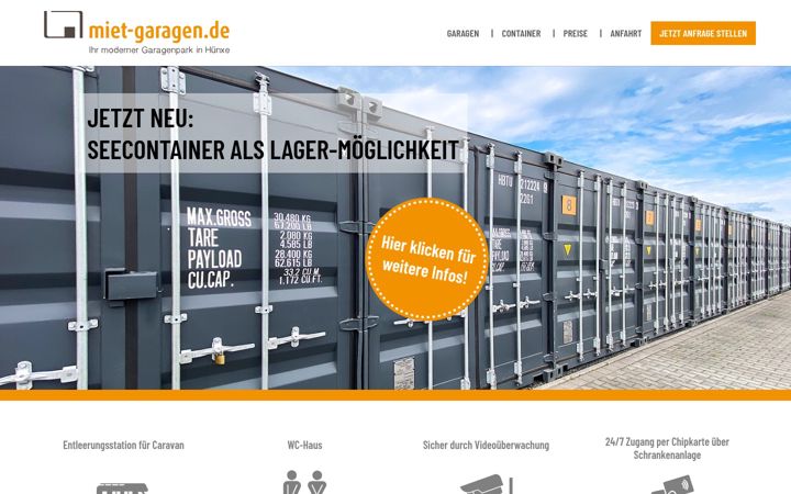 Skærmbillede af miet-garagen.de