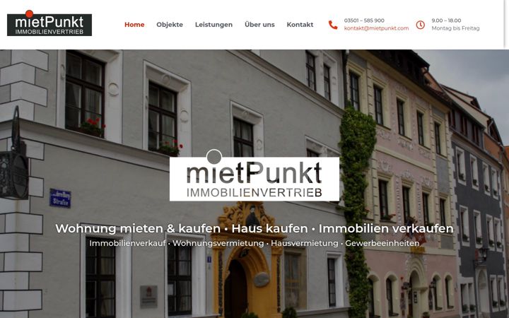 Screenshot of mietpunkt.com
